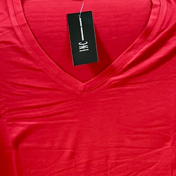 NWT INC International Concepts Women's Real Red Pullover Blouse Top Size S - Picture 4 of 5